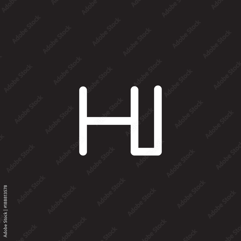 initial letter rounded logo modern white initial letter rounded logo modern white