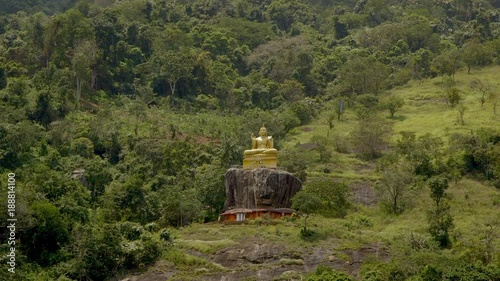 Large Buddha At Aluvihara Rock Cave Temple; Matale To Kandy; Matale, Sri Lanka photo