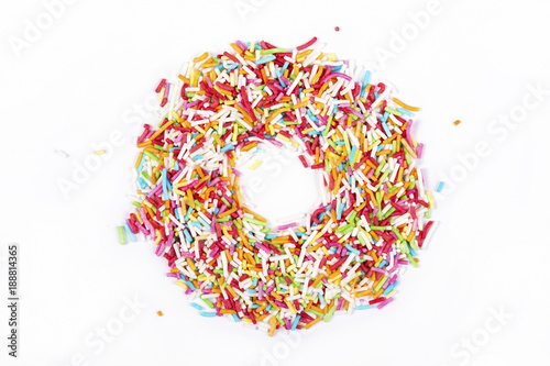 Easter background confectionery confetti