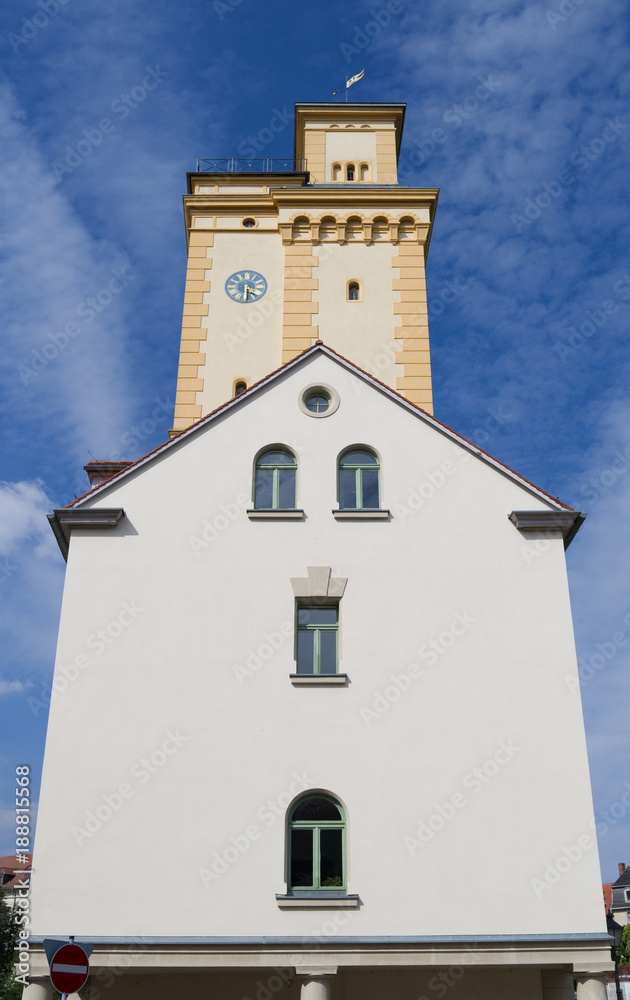 Altenburg / Germany: The old waterworks tower called „Kunstturm“