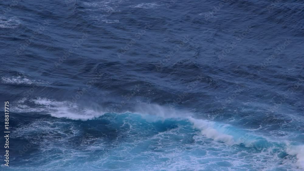 Waves In Atlantic Ocean; Atlantic Ocean; Porto Moniz, Madeira Waves In Atlantic Ocean; Atlantic Ocean; Porto Moniz, Madeira