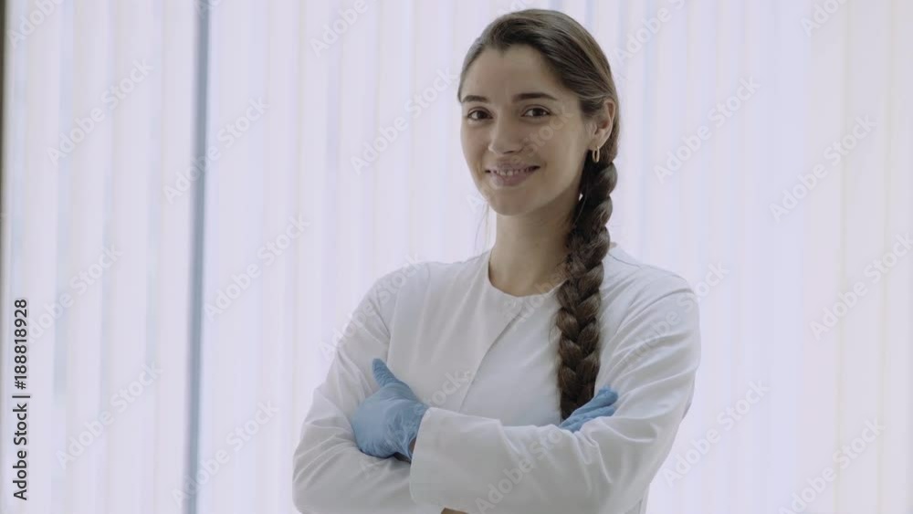 Smiling woman beautician in the beauty spa salon Smiling woman beautician in the beauty spa salon