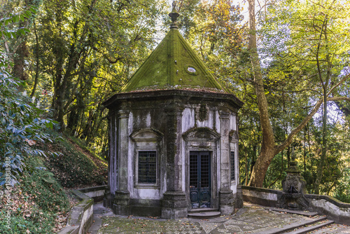 Chapel of Way of Cross in famous sanctuary Bom Jesus do Monte near Braga in historical Minho Province, Portugal © Fotokon