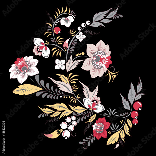 stock vector floral bouquet. spring card, invitation.
