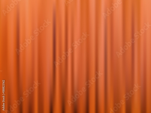 Brown closed theater curtain. Abstract vector background.