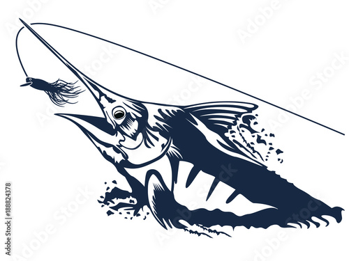 Pacific blue marlin deep