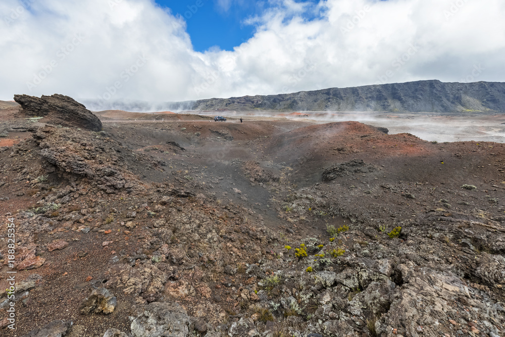 Reunion, Reunion National Park, Piton de la Fournaise, Route du volcan