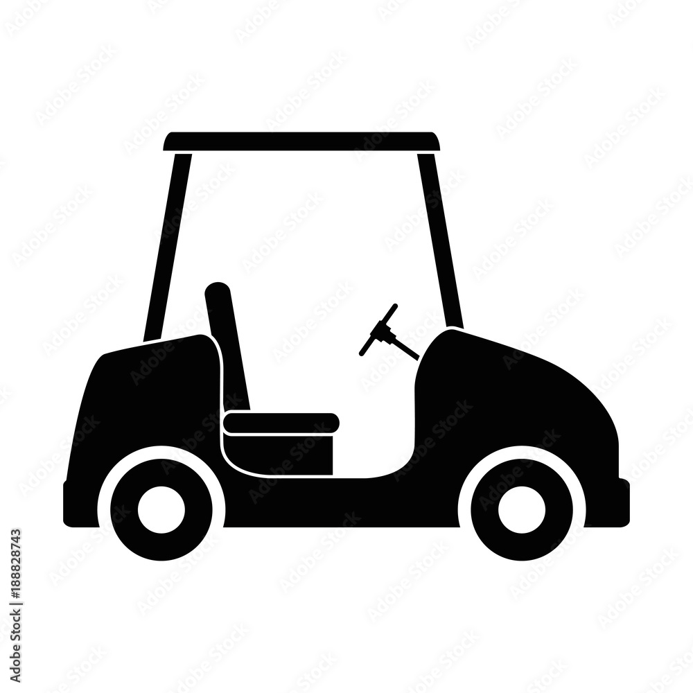 golf car isolated icon vector illustration design