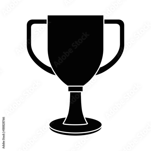 trophy cup championship award vector illustration design