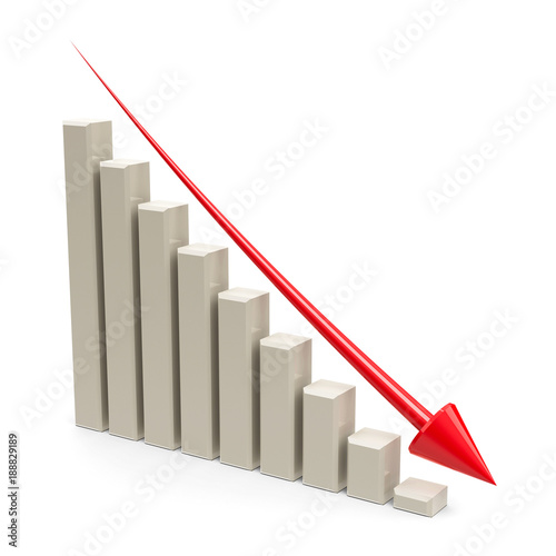 Business graph down #2 photo