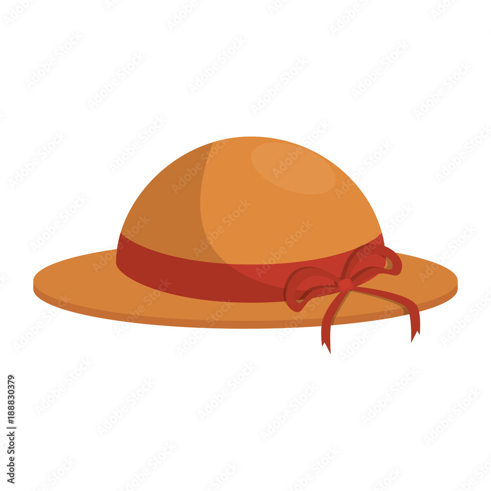 summer female hat icon vector illustration design summer female hat icon vector illustration design