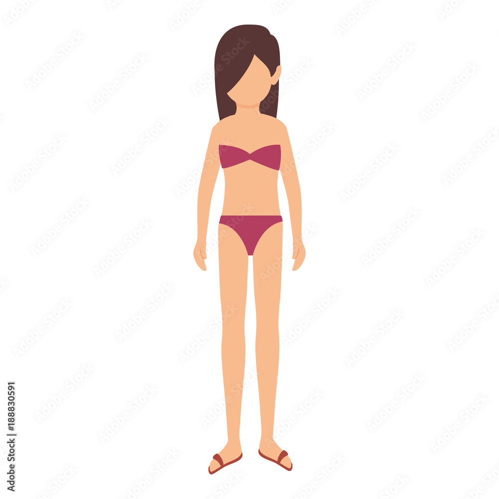 woman in swimsuit avatar vector illustration design woman in swimsuit avatar vector illustration design