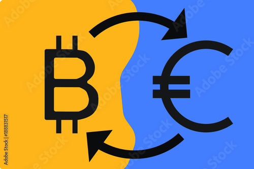 Bitcoin to Euro - color 