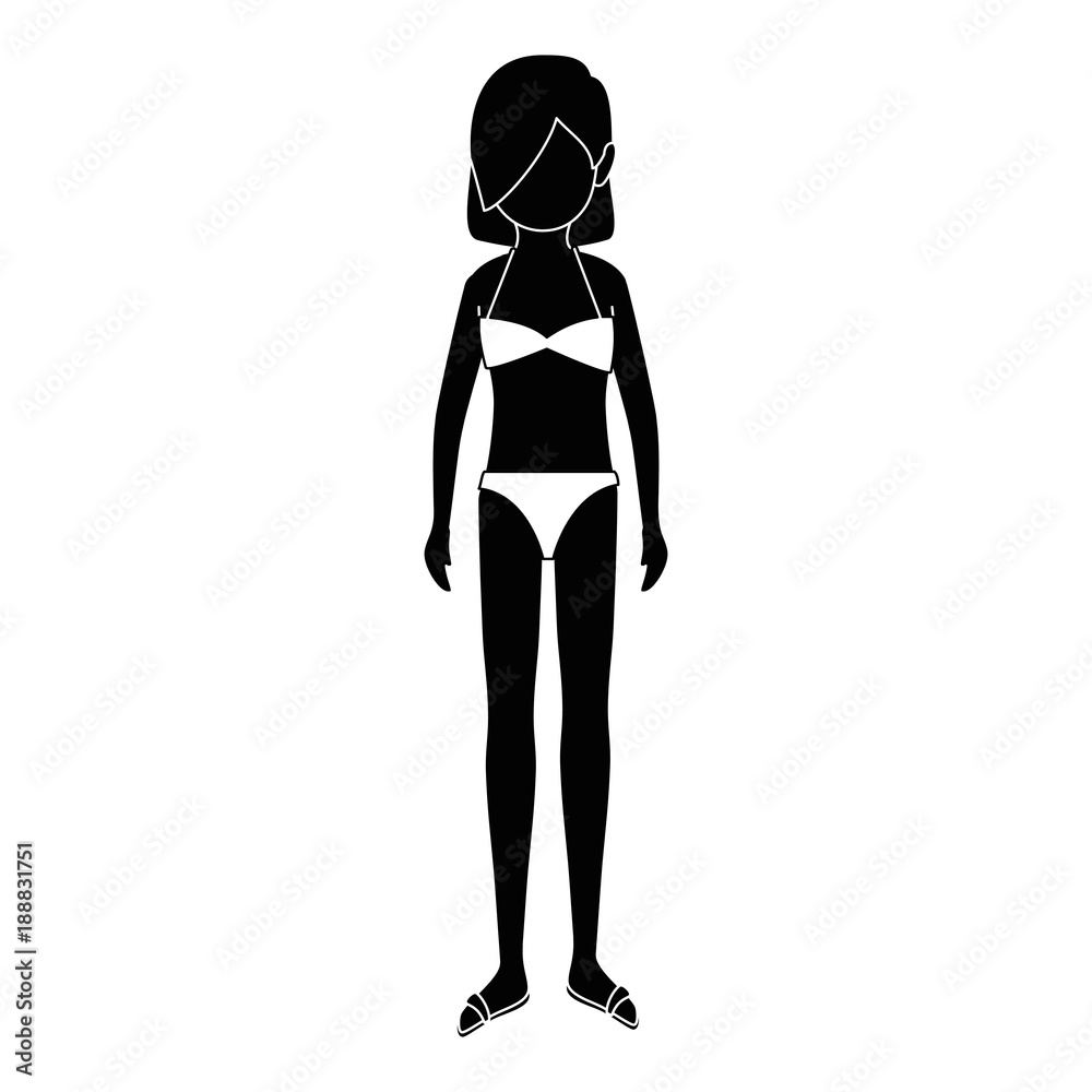 woman in swimsuit avatar vector illustration design woman in swimsuit avatar vector illustration design