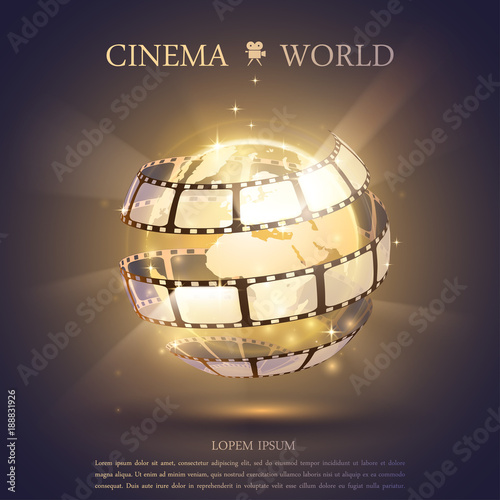 Cinema banner illustration