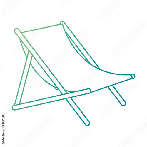 beach chair isolated icon vector illustration design