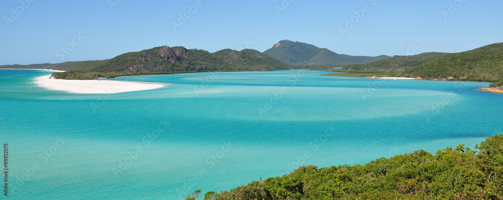 Whitehaven beach on the Great Barrier Reef in Australia