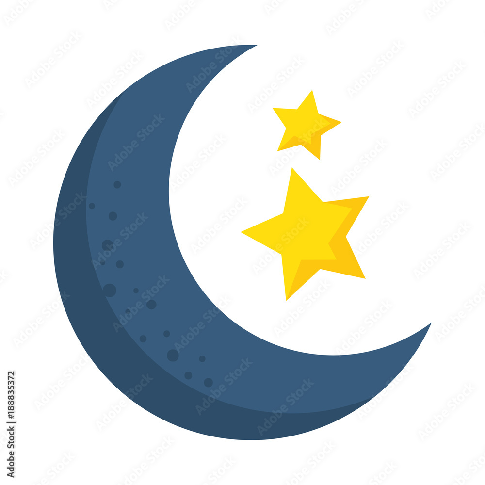 moon with stars icon vector illustration design moon with stars icon vector illustration design