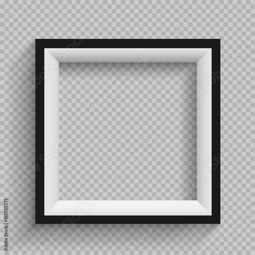 black and white frame transparent
