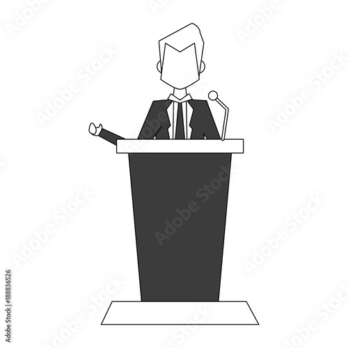 Lawyer in audition icon vector illustration graphic design