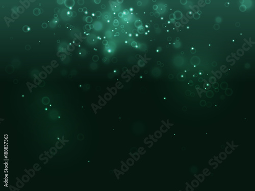 Turquoise abstract light biotechnology background and spark on black. Like bubble, microbe, cell, bacteria, immune. For biology science, medicine scientific, molecular backdrop in X-ray. Fantasy sky.