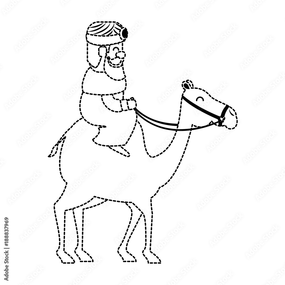 king wizard in camel avatar character vector illustration design king wizard in camel avatar character vector illustration design