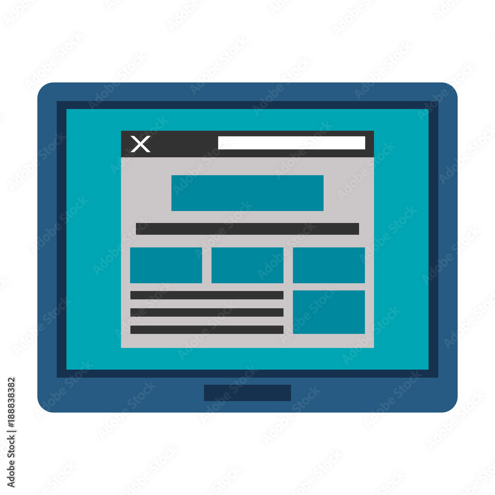 Tablet on internet icon vector illustration graphic design Tablet on internet icon vector illustration graphic design