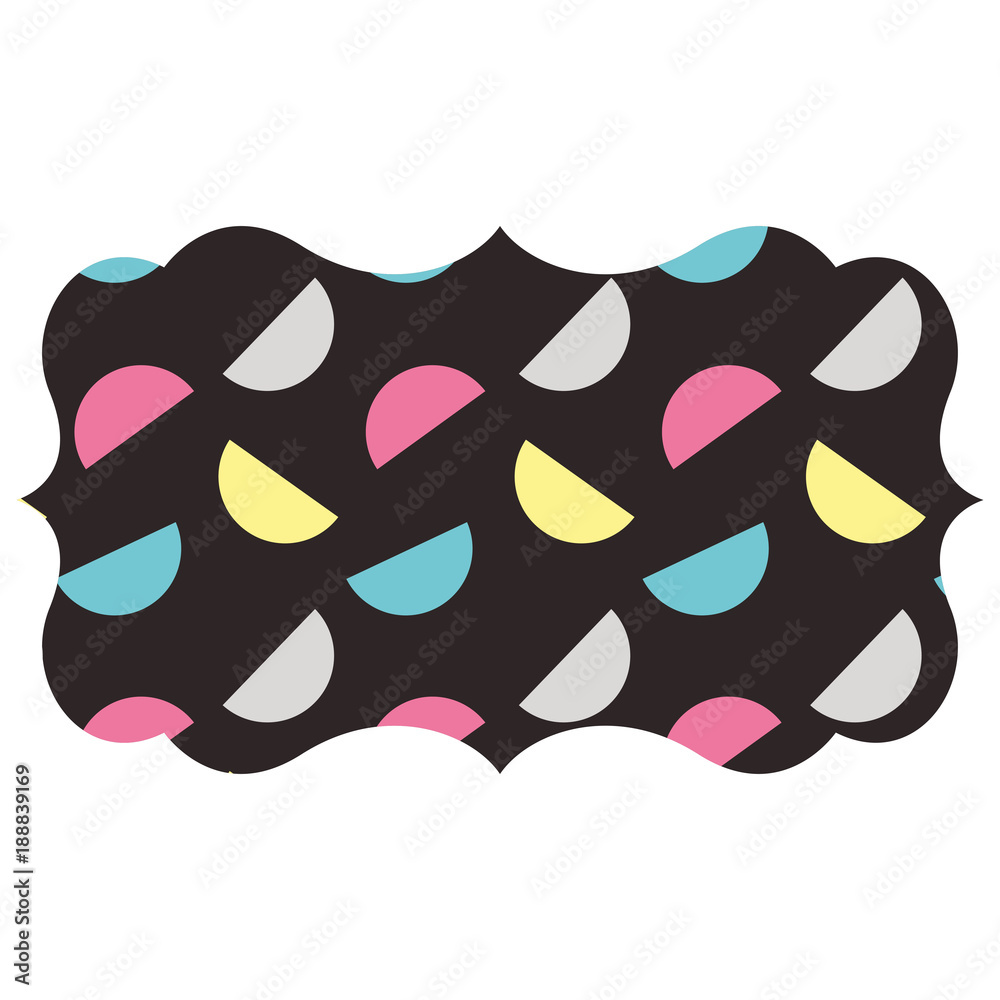 label with memphis pattern geometric texture design vector illustration black background label with memphis pattern geometric texture design vector illustration black background