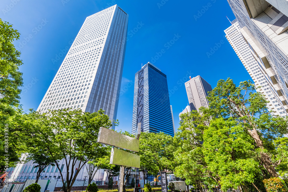 新宿副都心の高層ビル群