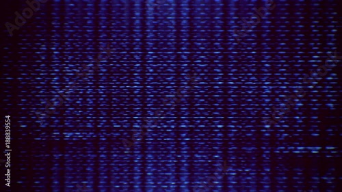 Video Flux 050: TV screen pixels fluctuate with color and video motion (Loop).