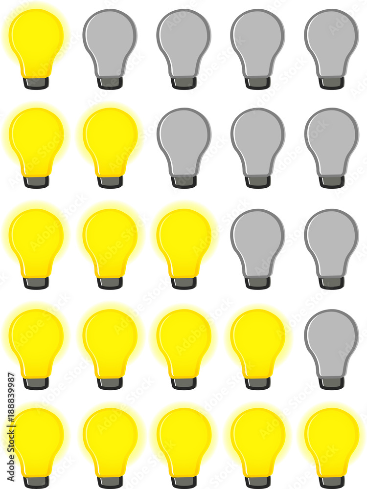 Bewertung Idee / Wissen / Intelligenz / Lampe Bewertung Idee / Wissen / Intelligenz / Lampe