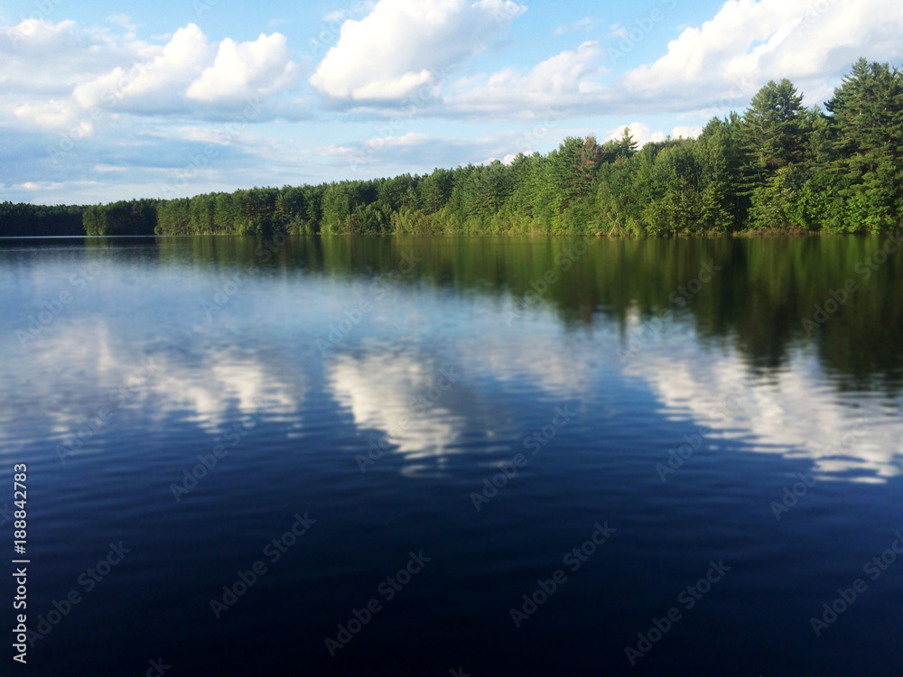 Large Blue Secluded Lake