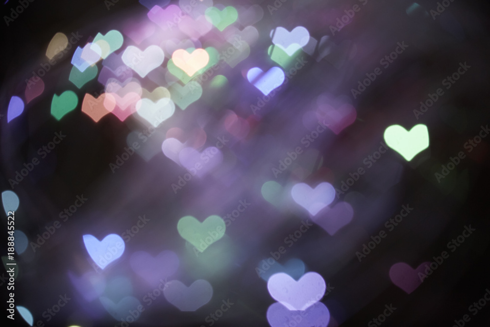 Blurred hearts. Valentines day background Blurred hearts. Valentines day background