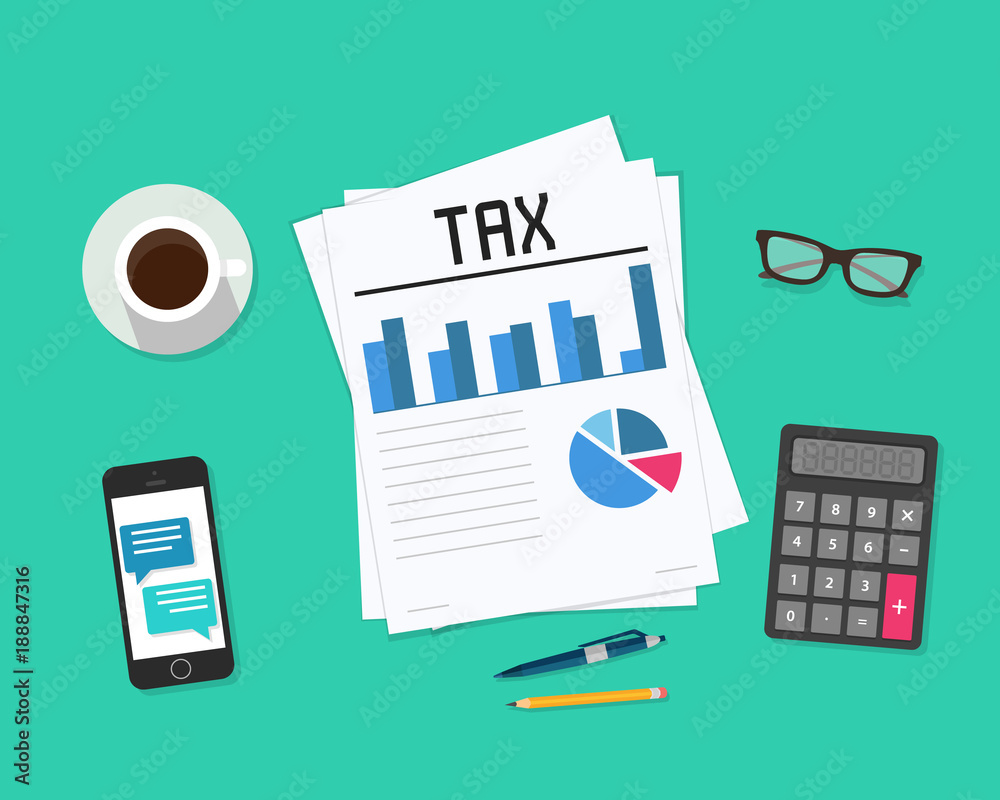Tax payment. Government, state taxes. Data analysis, paperwork, financial research, report. Businessman calculation tax return. Flat design. Form vector. Payment of debt. Tax payment. Government, state taxes. Data analysis, paperwork, financial research, report. Businessman calculation tax return. Flat design. Form vector. Payment of debt.