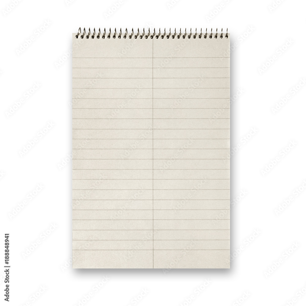 notepad isolated on white notepad isolated on white