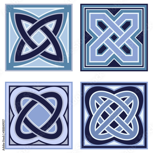 Celtic knots, set of icons
