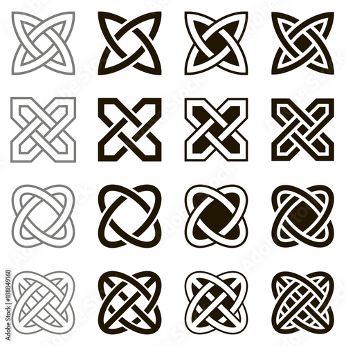 Celtic knots, set of icons