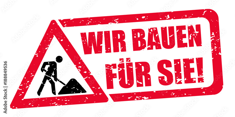 Wir bauen für Sie / Stempel