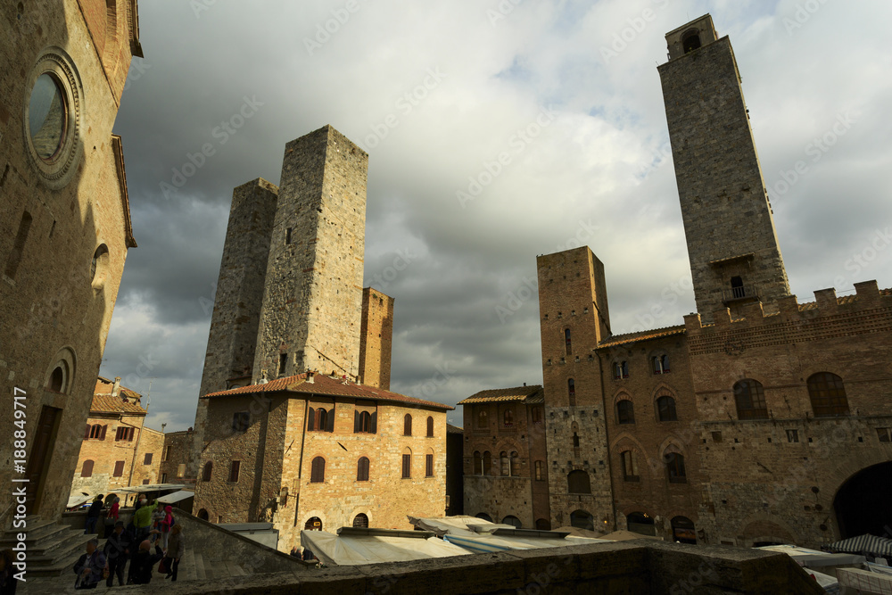 Medieval town in Tuscany