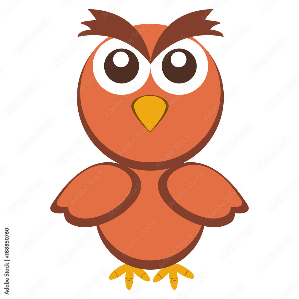 Fototapeta premium Cute bird character cartoon