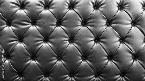 Leather sofa texture for background. Black and White tone.