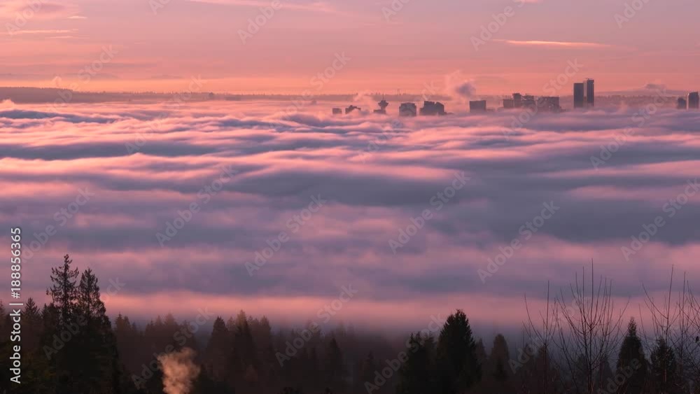 Downtown Vancouver engulfed in fog Downtown Vancouver engulfed in fog