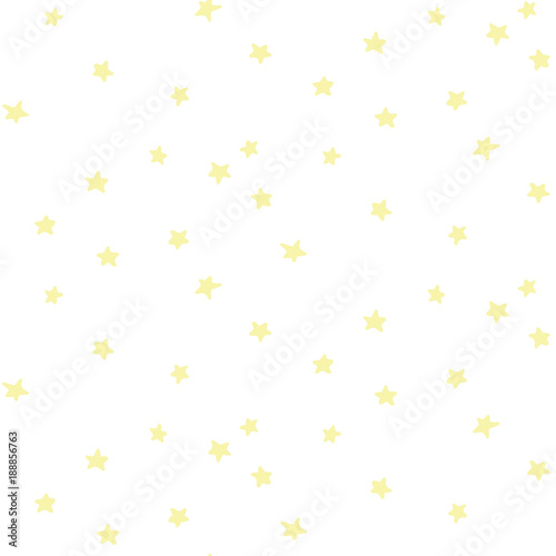 Vector seamless pattern with yellow stars