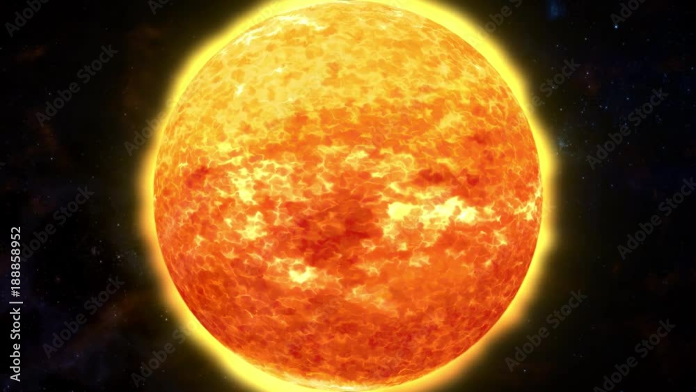 Sci-Fi Outer Space Flight Near Red Star, Gas Planets, Asteroids And Nebulas Sci-Fi Outer Space Flight Near Red Star, Gas Planets, Asteroids And Nebulas