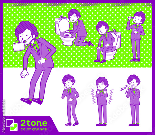 2tone type suit perm hair men_set 09