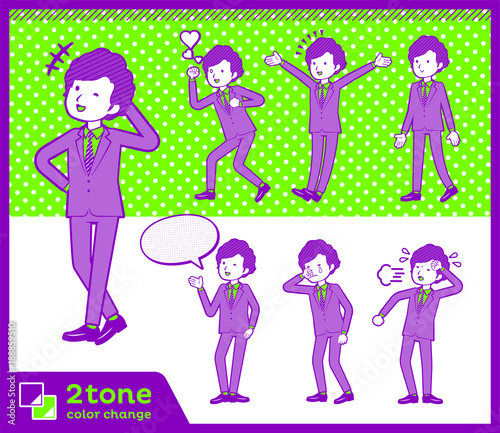 2tone type suit perm hair men_set 03