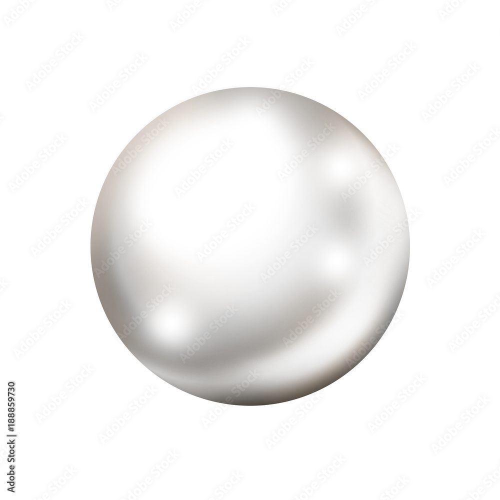 Single white pearl