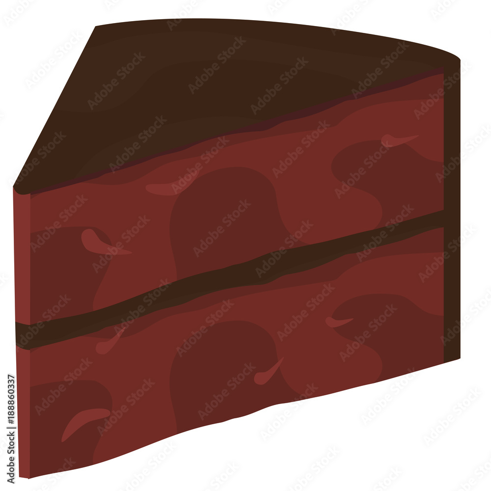 Obraz premium Chocolate Cake Slice