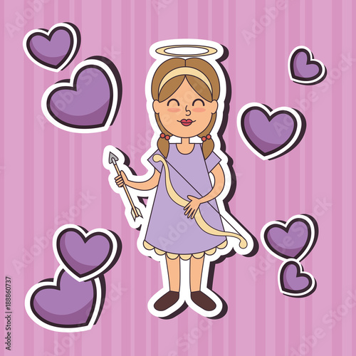 angel Fairy Godmother pop art vector illustration design