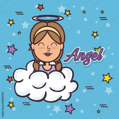 angel Fairy Godmother pop art vector illustration design